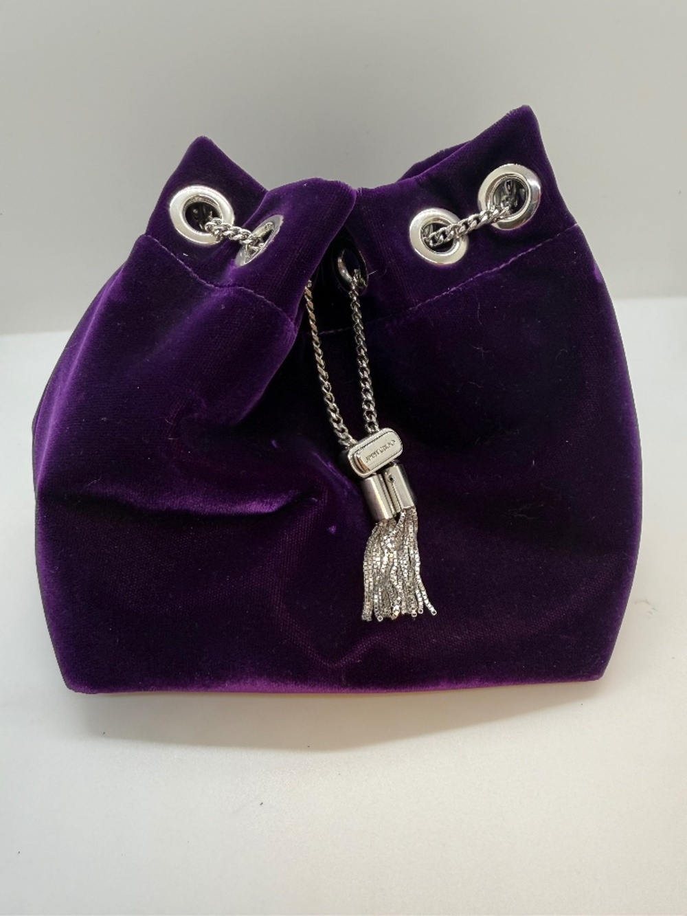 Jimmy Choo Bon Bon velvet evening bag